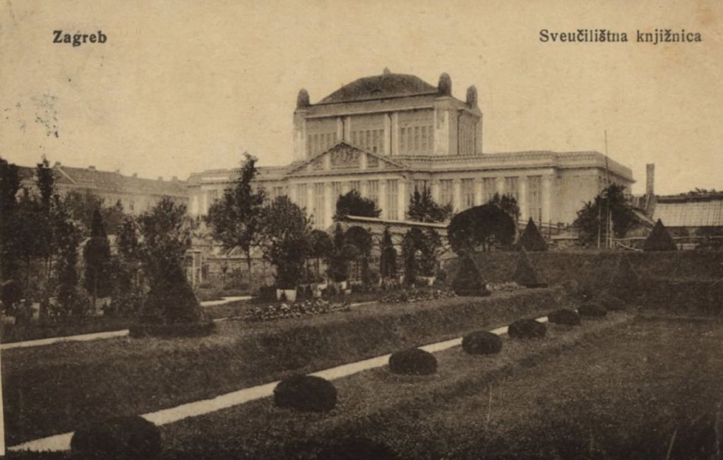 Sveučilišna knjižnica (danas Državni arhiv) 1917. godine